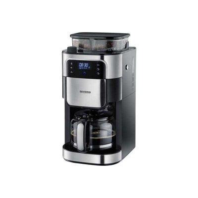 Severin Cafetiere filtre KA 4813 inox 1,25 L broyeur intégré 1000W Gris - vue 4