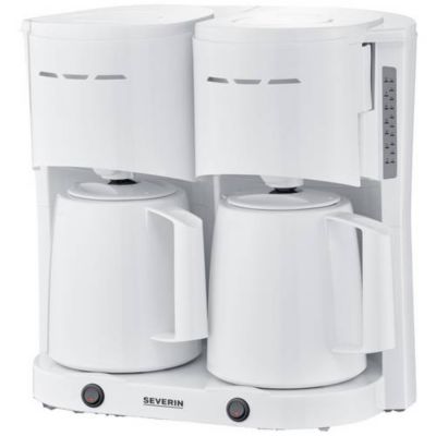 Severin Cafetière filtre KA 9315 Duo - 16 tasses, 2 verseuses thermiques, 2000 W Noir - vue 4