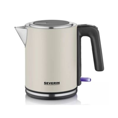 Bouilloire sans fil 1l 2400w inox laqué beige Severin WK9577