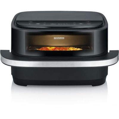 Severin Friteuse sans huile - Airfryer FR2464 - Capacité 4L - 10 programmes dont fonction pizza - 2100W Noir - vue 6