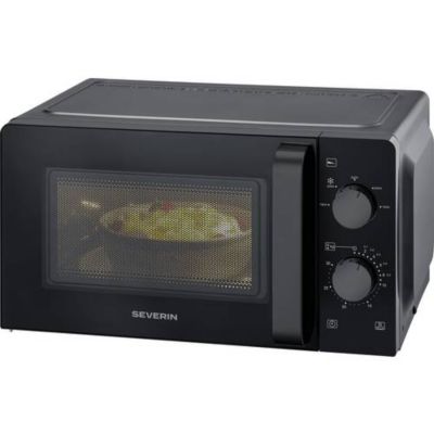 Micro-ondes noir compact 20 L 900 W, modèle 7580, design passe-partout