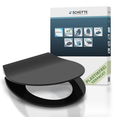 Schütte Abattant WC SLIM, avec fermeture en douceur Noir - vue 4