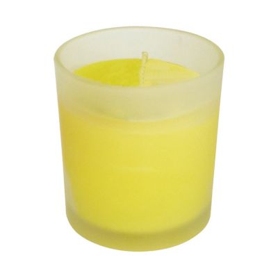 Bougie verre glacé citronnelle