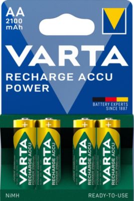 Pile rechargeable Ni-MH AA (LR6) Varta, lot de 4