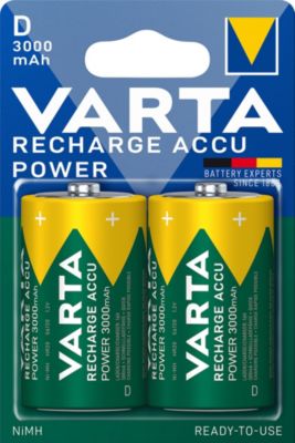 Pile rechargeable Ni-MH D (LR20) Varta, lot de 2