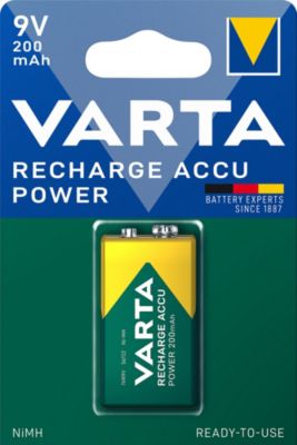Pile rechargeable Ni-MH 9V (PP3) Varta