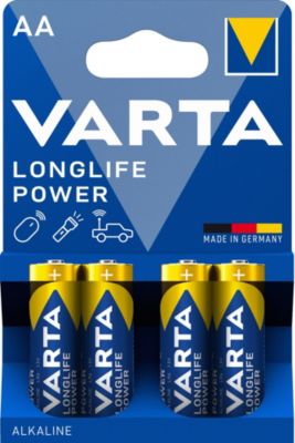 Pile alcaline AA (LR6) Varta Long-life Power, lot de 4