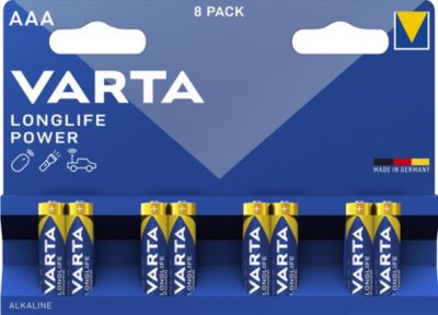 Pile alcaline AAA (LR03) Varta High Energy Premium, lot de 8