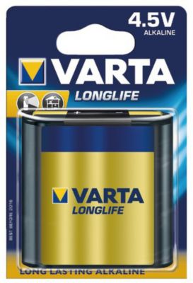 Pile alcaline 3LR12 Varta Long Life, lot de 12