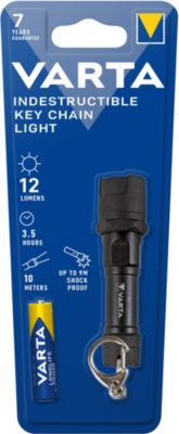 Lampe torche porte clé indestructible Varta 12 lumens