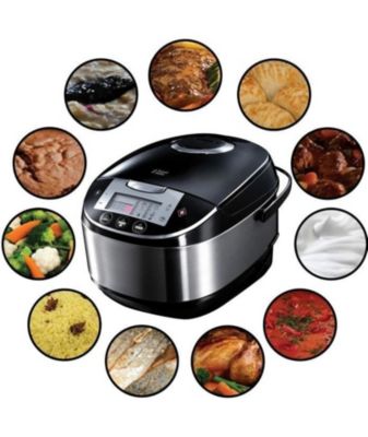 Russell Hobbs Multicuiseur electrique CookHome - 6 fonctions - Noir - Revêtement antiadhesif Gris - vue 2