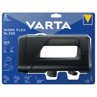 Varta led Lampe torche sans fil Work Flex BL30R mit Akku 600 lm 18684101401 - vue 1