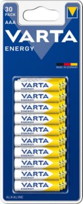 Pile alcaline AAA (LR03) Varta, lot de 30