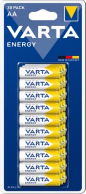 Pile alcaline AA (LR6) Varta, lot de 30
