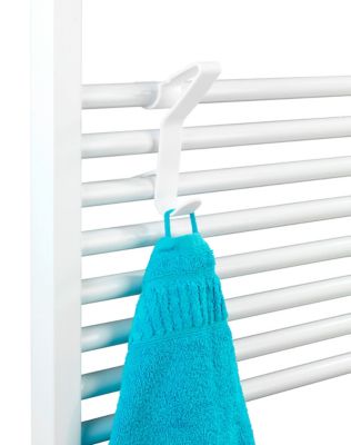 Crochet universel pour radiateur sèche-serviettes Wenko Flexi blanc