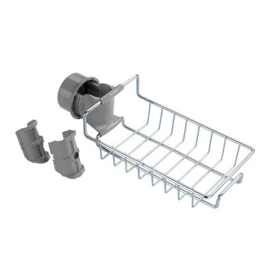 Wenko Etagère panier de douche en acier Meis - L. 23 x H. 7 cm - Argent brillant - vue 3