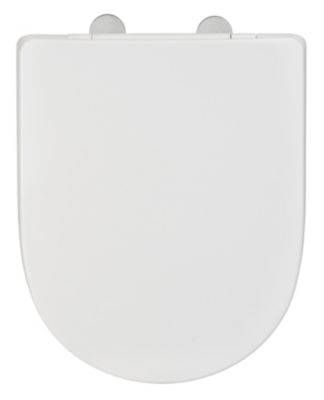 Abattant WC déclipsable blanc avec frein de chute Exclusive