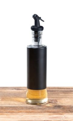 Distributeur d'huile et de vinaigre Boga noir et transparent - Wenko