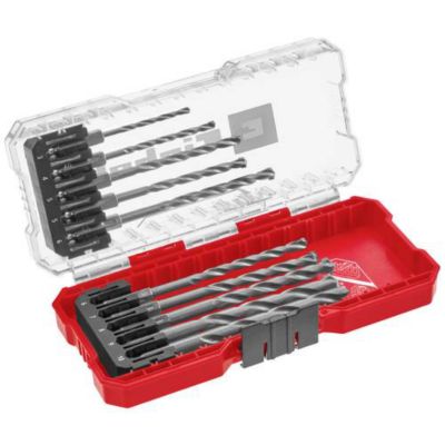 Einhell 108743 acier à métaux Jeu de forets spiralés pour pierre 10 pièces 3 mm 4 mm 5 mm 6 mm 7 mm 8 mm 9 mm 10 - vue 1