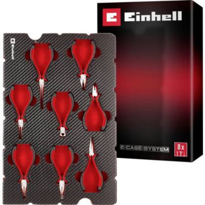 Einhell Mix&Match Insert Pinces de Précision 8 pcs Précision Bec Long Rond Plat Coupe Câbles Universelle Pré Coupe Système E Case - vue 3