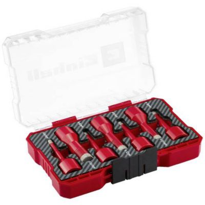 Jeu de forets spécial carrelage EINHELL 7 pièces Diamètres 6 mm à 14 mm Garniture diamantée - vue 2