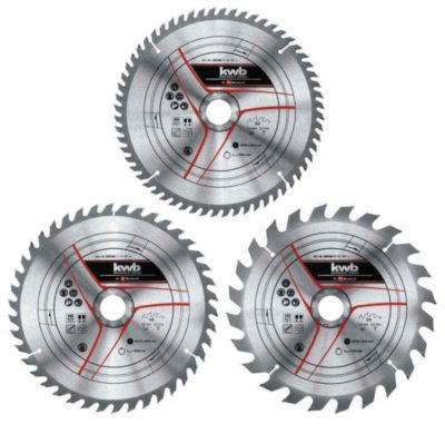 KWB by Einhell Set de lames pour scie sur table diamètre 250x30x3 0mm