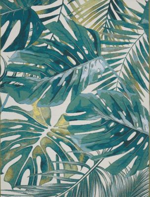 Tapis d'extérieur Capu palm vert l.160 x L.230 cm