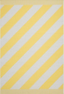 Tapis d'extérieur Capu rayures jaune l.160 x L.230 cm