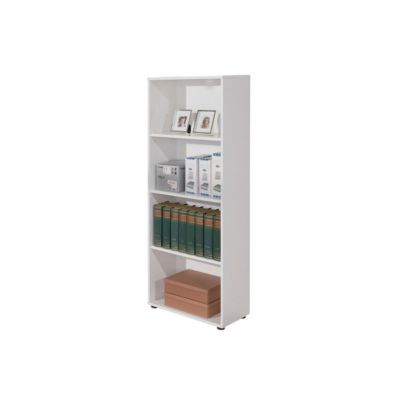 étagère 4 Niveaux "Delnice" 145cm Blanc