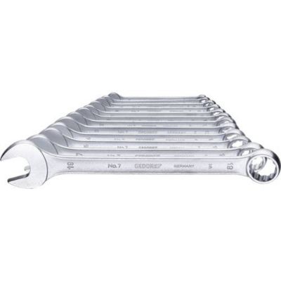Jeu de clés mixtes Gedore 6091530 12 pièces en acier Chrome Vanadium 6 à 19 mm
