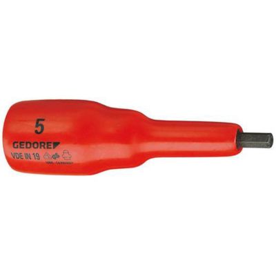 Embout de tournevis VDE IN 19 5 6 pans intérieurs 5 mm emmanchement 12" 12 5 mm longueur 106 mm