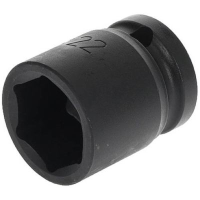 Douille à choc courte 22 mm 12" 12 5 mm K 19 acier spécial bruni