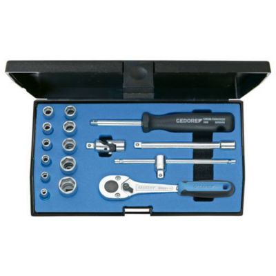 Gedore jeu de douilles 6 pans 14 16 pièces