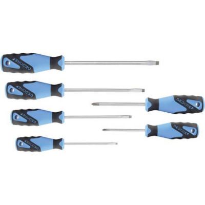 Gedore 2150 2160 PH 06 Jeu de tournevis 6 pièces pour atelier plats et Phillips.