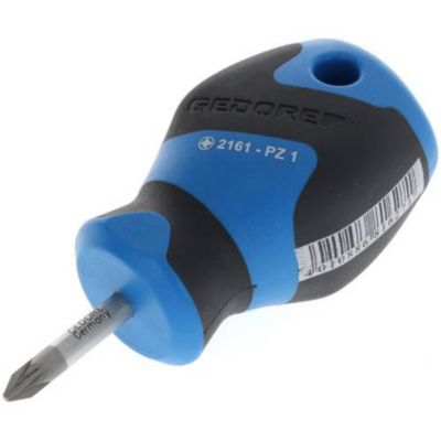 Tournevis cruciforme Stubby PZ1 25 mm lame 4 5 mm manche Power Grip3
