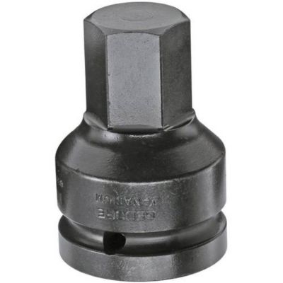 Douille à choc 24 mm 34" IN K 32 65 mm acier spécial 6 pans intérieurs