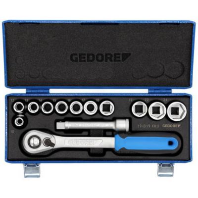 Gedore Coffret de douilles 6 pans 13 pièces