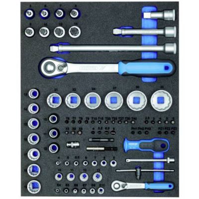 Gedore TS CT2 D19 D20 Jeu de clés à douille 21 pièces 14" et 12" 2957191