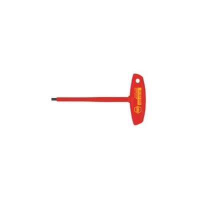 Clé coudée pour vis à 6 pans creux 6 mm Wiha 27930 lame 150 mm poignée 32 mm