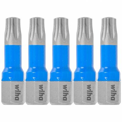 Wiha Jeu d'embouts T 25 mm Pozidriv PZ1 5 pcs 14" dans un coffret 41601 Cruciforme Pozidriv PZ - vue 1