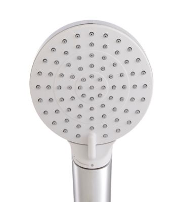Pommeau de douche Hansgrohe Crometta 2 jets coloris blanc en plastique ABS et polypropylène