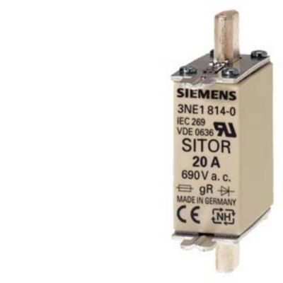 Cartouche fusible SITOR 3NE18030 taille NH000 690 V capacité de coupure 100 kA