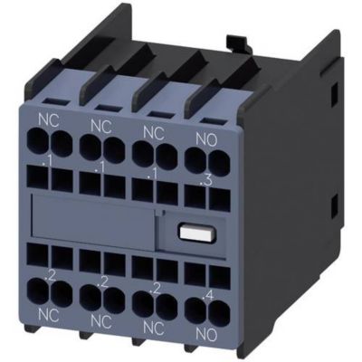 Siemens 3RH2911 2HA13 interrupteur auxiliaire enfichable 1S+3Ö montage avant 41 5x36x47 7 mm.