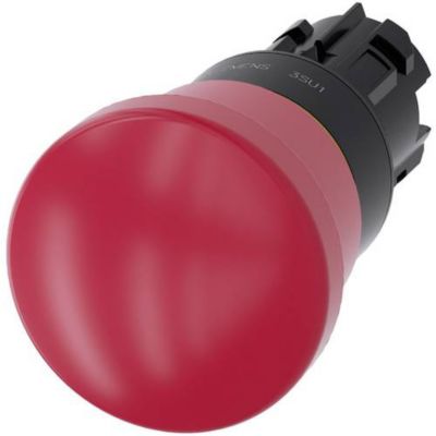 3SU1000 1HA20 0AA0 Coup de poing d'arrêt d'urgence 40 mm bouton montage 22 mm