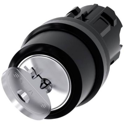 Siemens 3SU1000 4BF11 0AA0 Commutateur à clé 22 mm 1 x OffOn
