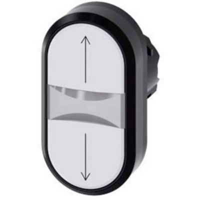 Bouton poussoir double touche plat 22 mm Siemens 3SU1000 3AB66 0AN0