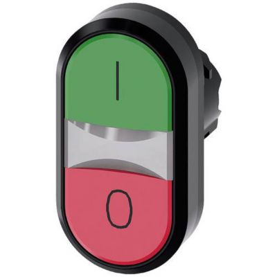 Bouton poussoir double éclairé 22 mm SIRIUS ACT 3SU1001 3AB42 0AK0