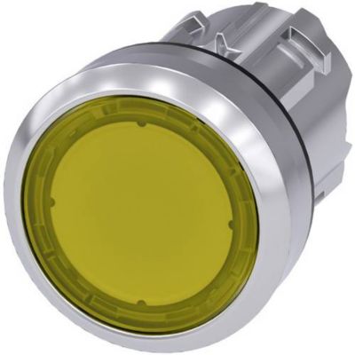 Bouton poussoir lumineux SIRIUS ACT 3SU1051 0AB30 0AA0 22 mm jaune rappel