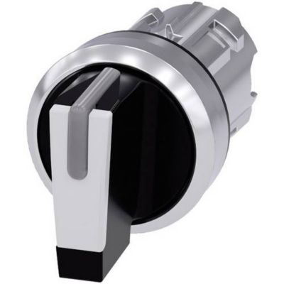 Commutateur rotatif éclairable 22 mm SIRIUS ACT 3SU1052 2BM60 0AA0 fonction à rappel finition brillante