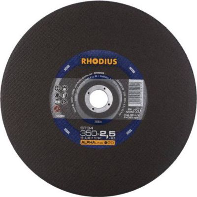 Rhodius ST34 205836 Lot de 10 disques à tronçonner 350 x 2 5 x 32 mm pour acier